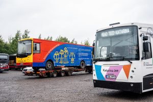 The library bus, which has served Tallinn readers for 17 years, started its journey to Ukraine
