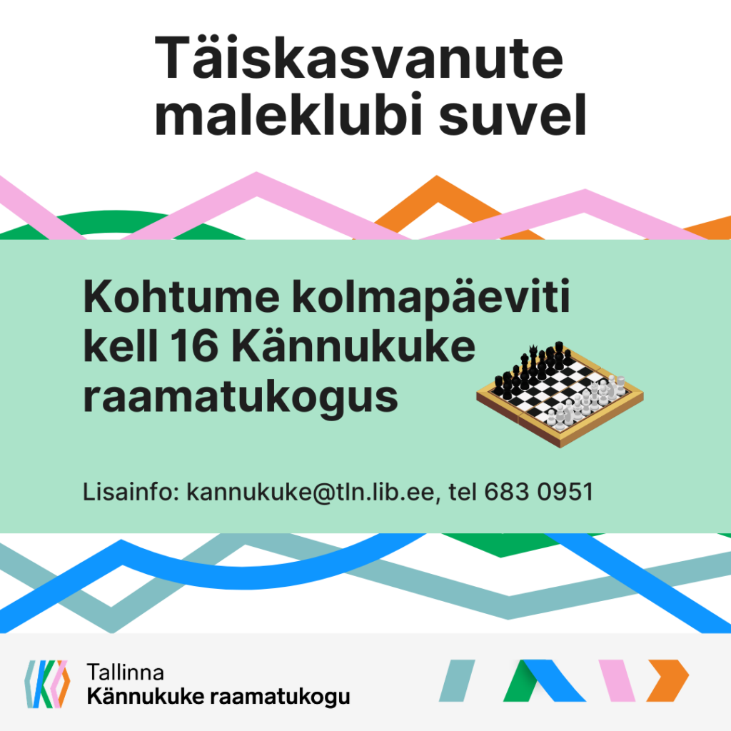 plakat informatsiooniga maleklubi kohta