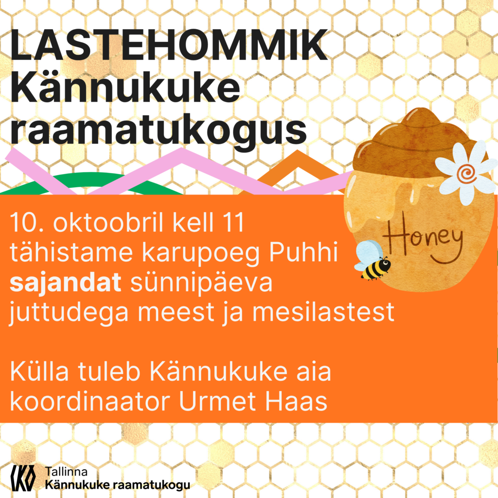 Plakat -Lastehommik Kännukuke raamatukogus